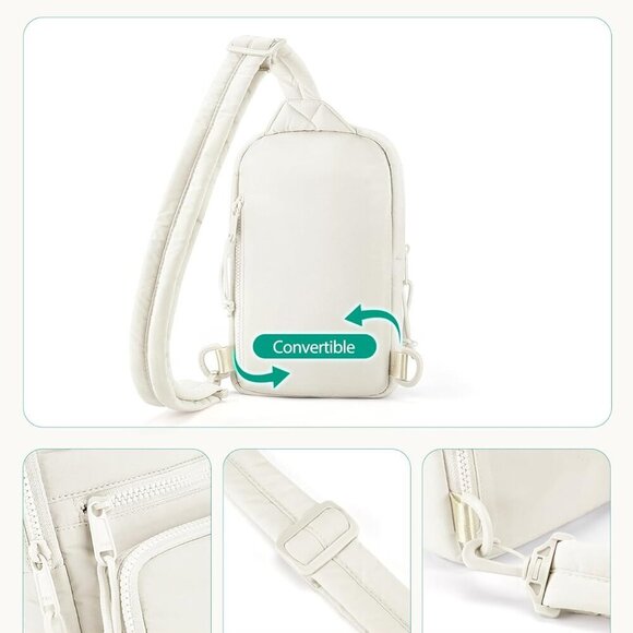 Crossbody Sling Bags for Women, Small Crossbody Purse Fanny Packs with Adjustabl - Picture 6 of 6